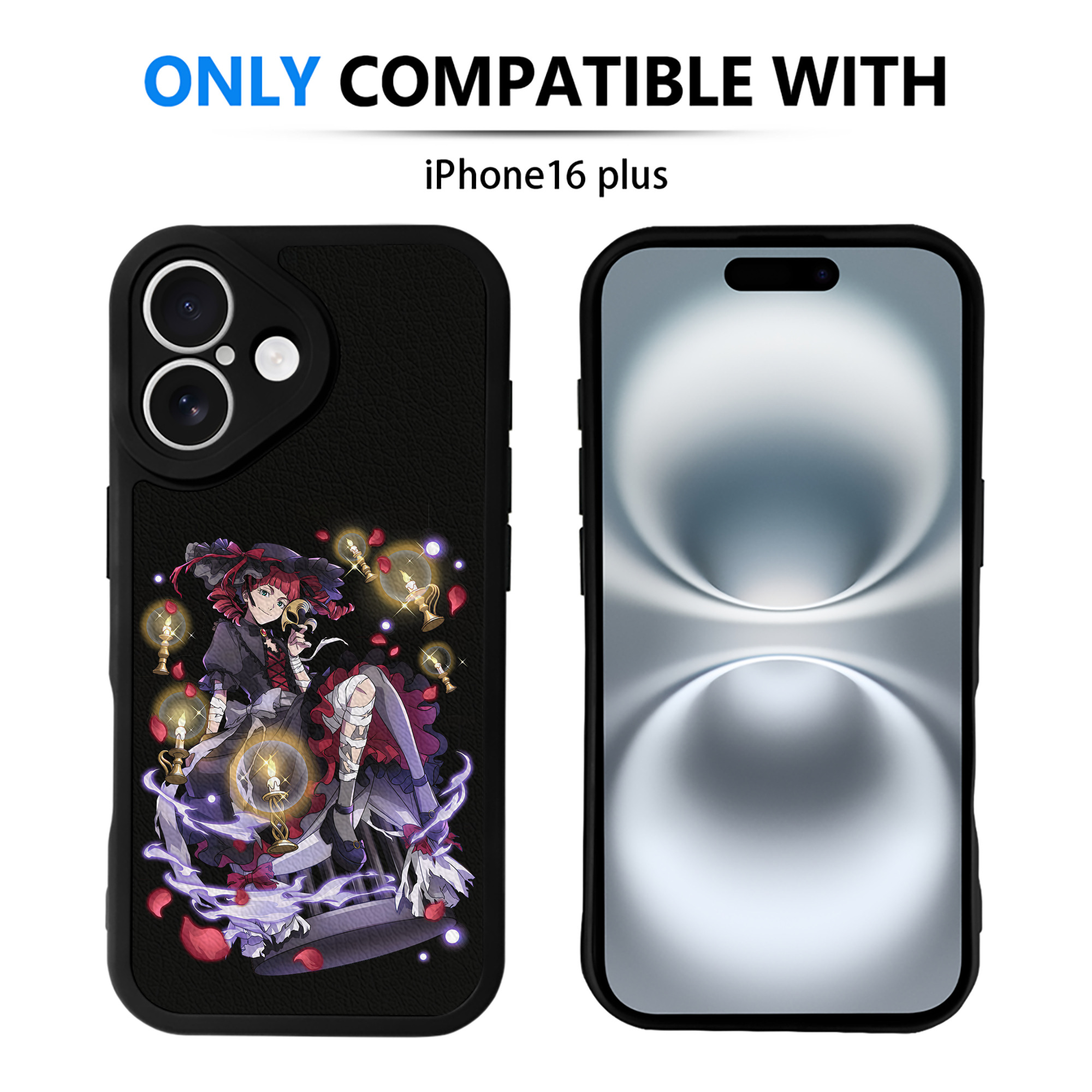 （画像用） 文豪ストレイドッグス Bungo Stray Dogs 【iPhone 16シリーズ対応】シリコンスマホケース（レザー調） 材質：シリコン